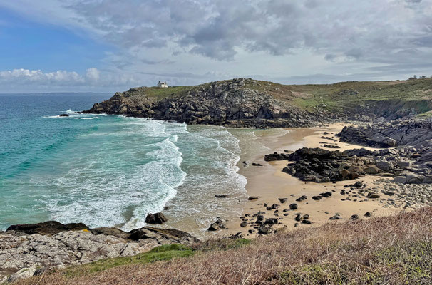 Küstenwanderweg GR34, Cap Sizun, Finistère, Bucht von Douarnenez, Zöllnerweg, Pors Péron zur Pointe du Millier, wandern, Pointe du Millier, Phare du Millier