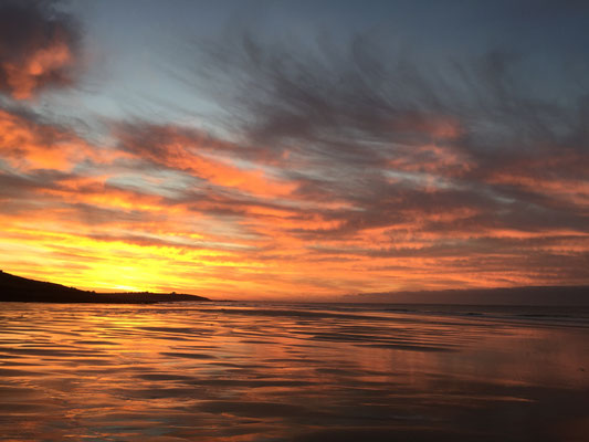 Morgenstimmung am Strand von Mesperleuc, Plouhinec, Ferienhaus Tal Ar Mor