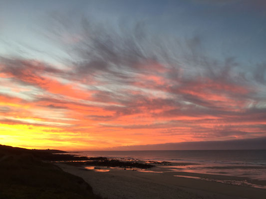 Morgenstimmung am Strand von Mesperleuc, Plouhinec, Ferienhaus Tal Ar Mor