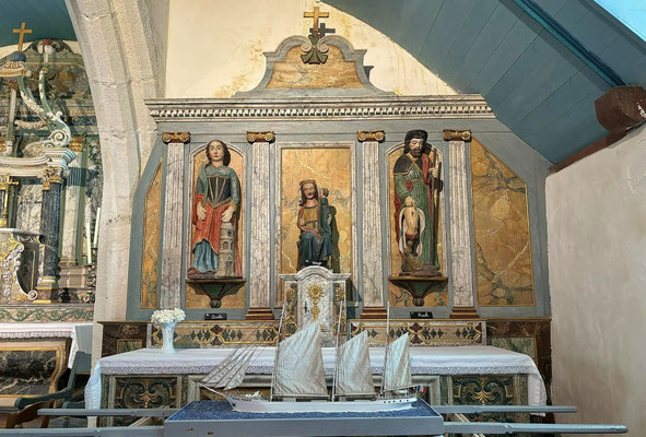 Chapelle Saint-They, Pointe du Van, Cap Sizun, Cléden-Cap-Sizun, Altar