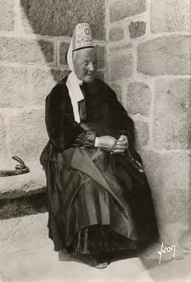 Bigoudenfrau mit Spitzenhaube, Pays Bigouden, Coiffe