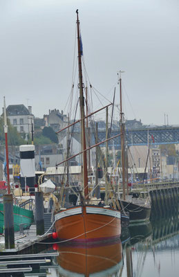 Douarnenez, Museumshafen, alte Schiffe, Port-Rhu