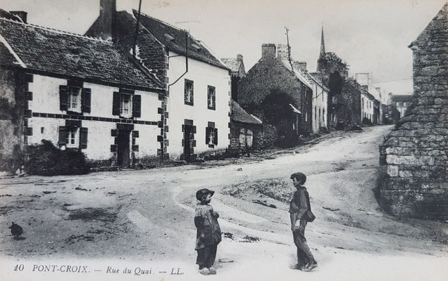 Pont-Croix, altes Foto, Autor unbekannt