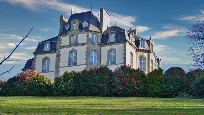 Cap Sizun, Plouhinec, château, Bucht von Audierne