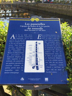 Quimper, Brücken über den Odet, Blumenbrücken, Bretagne, Cornouaille