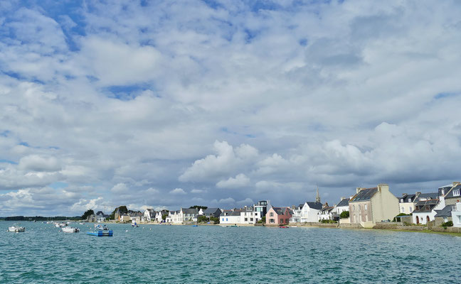 Blick von Loctudy auf die Île Tudy, Pays Bigouden, Süd-Finistère