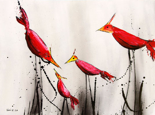 Karin Angerer | Papa passt auf | 80 x 60 cm | Acrylic on canvas | 2010 | b181