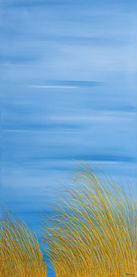 Karin Angerer | Schilf | 120 x 60 cm | Acrylic on canvas | 2009 | b167