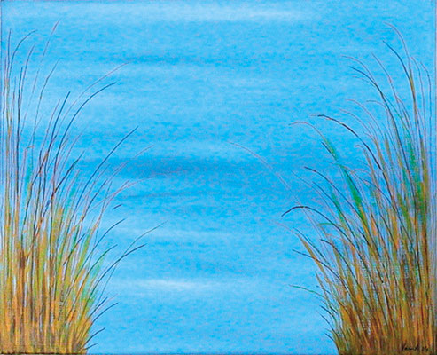 Karin Angerer | Am See | 60 x 50 cm | Acrylic on canvas | 2004 | b29