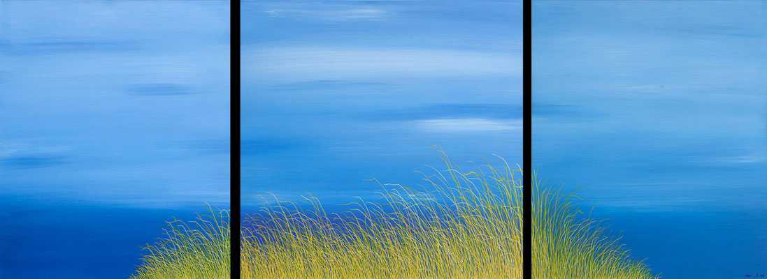 Karin Angerer | Windhauch (Friede) | 170 x 60 cm | Acrylic on canvas | 2008 | b135