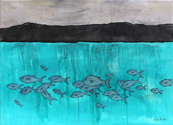 Karin Angerer | Tuna | 70 x 50 cm | Acrylic on canvas | 2022 | b420