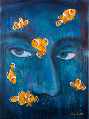 Karin Angerer | Neptun | 60 x 80 cm | Acrylic on canvas | 2015 | b255