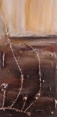 Karin Angerer | Landscape | 40 x 80 cm | Collage, Acrylic on canvas | 2008 | o16