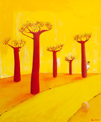 Karin Angerer | Madagaskar | 50 x 60 cm | Acrylic on canvas | 2009 | b146