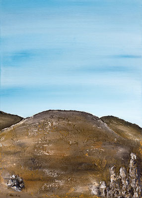 Karin Angerer | Landscape | 50 x 70 cm | Collage, Acrylic on canvas | 2008 | o26
