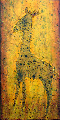 Karin Angerer | Giraffe | 40 x 80 cm | Acrylic on canvas | 2007 | b92