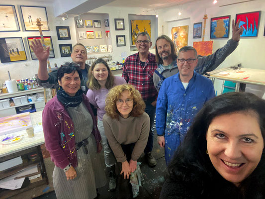 ART. Atelier Karin Angerer | Kreative Freiheit: 1 oder 2 Tage buchbar: Acryl-Malkurs