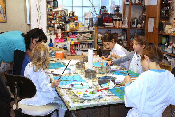 Kinder-Malkurs Event (Geburtstag, ...)  ... weil Malen so viel Spaß macht, feiert den Geburtstag bei mir im ART. Atelier Karin Angerer