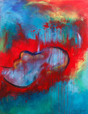 Karin Angerer | Ade ... | 150 x 200 cm | Acrylic on canvas | 2015 | b254