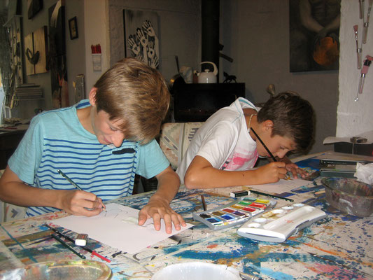 ART. Atelier Karin Angerer | Individueller Kinder Malkurs | Für Kinder ab 6 Jahren! | Als Einzelunterricht oder gemeinsam mit Freunden und Familie. Lass dein Kind kreativ werden und die Freude am Malen entdecken!