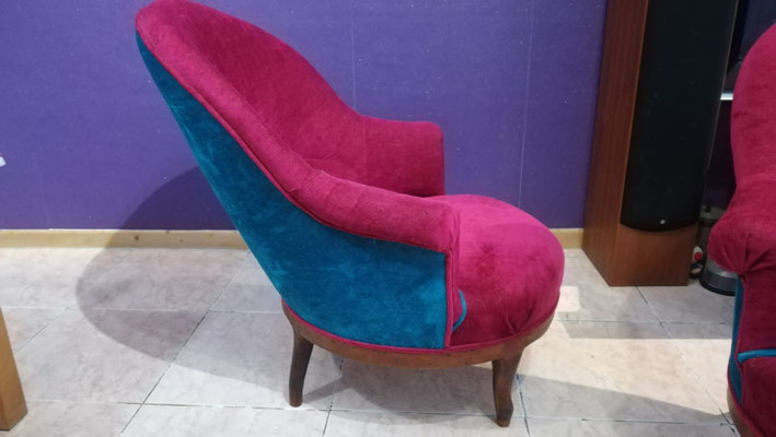 Après - Fauteuil crapaud après restauration Atelier Uzès 