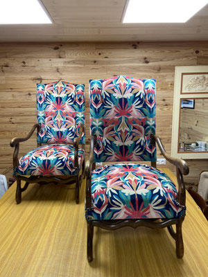 Fauteuils style Louis XIII