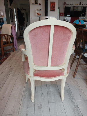 Vue arrière dossier fauteuil 
