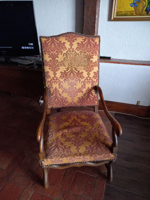 Avant restauration fauteuil Louix XIII