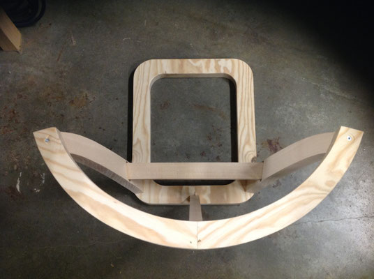 Châssis bois fauteuil cocktail 