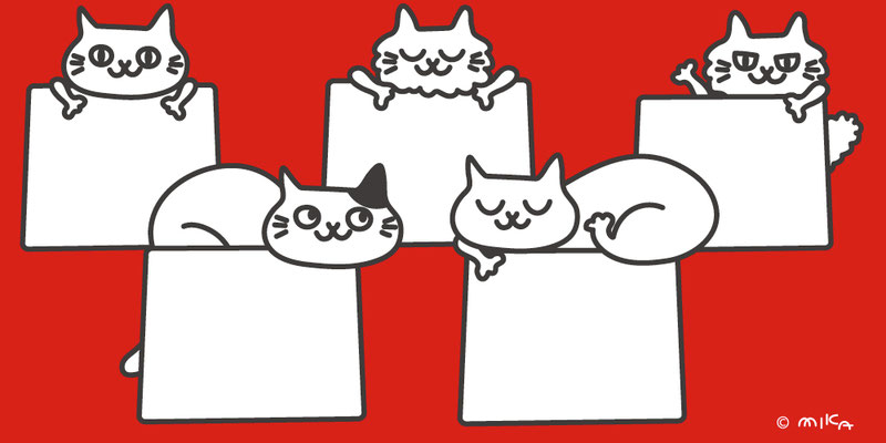 ねこのプレートいろいろ