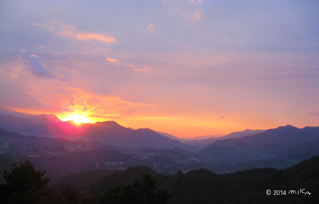 高千穂の朝日（宮崎県）