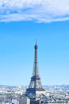 上空からのエッフェル塔（NNさん写真提供）