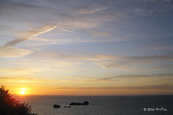 浜比嘉島の朝日（沖縄県）