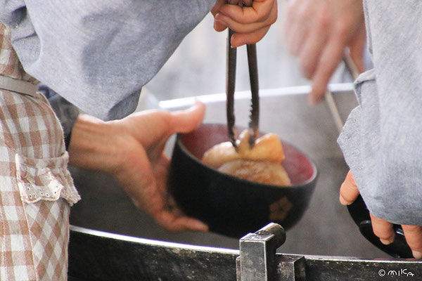 大根炊き（器に大根を入れてくださったところ）千本釈迦堂