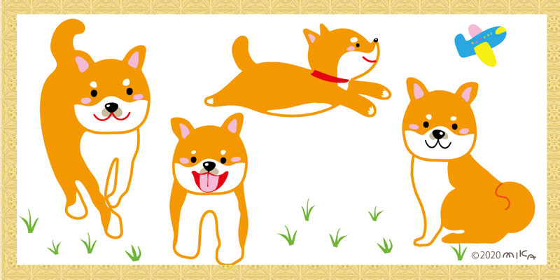 柴犬のイラスト