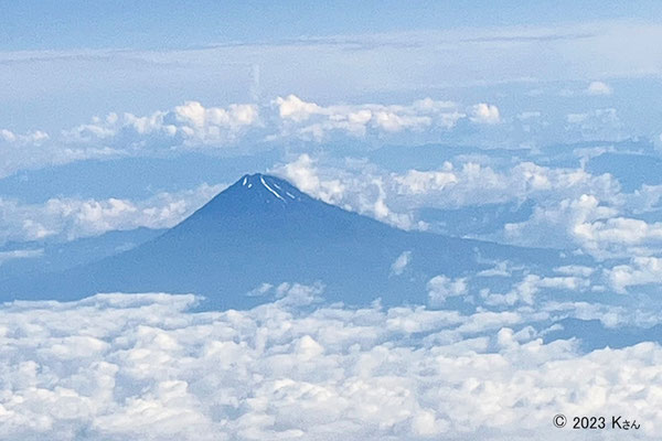 ６月の富士山2023年６月21日撮影（兵庫県Kさん写真提供）