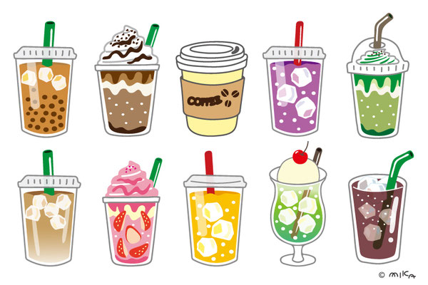 ドリンク等のイラスト