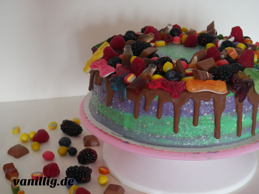 Torte, Torten, Dripping Cake, naked cake, cake, ombre look