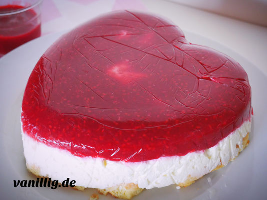 Valentinstag, valentinstorte, herztorte, torte, Cheescake, No-Bake Torte,