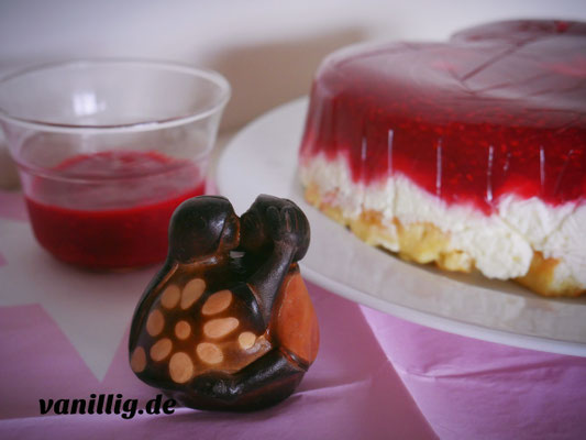 Valentinstag, valentinstorte, herztorte, torte, Cheescake, No-Bake Torte,