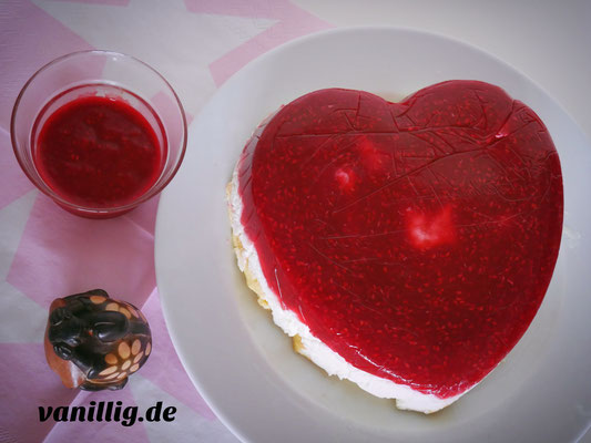 Valentinstag, valentinstorte, herztorte, torte, Cheescake, No-Bake Torte,