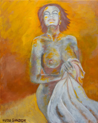  after the bath, 100/80 cm, acrylic on canvas
