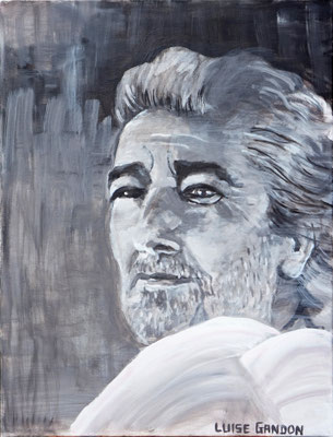 Acryl auf Leinwand - 80/60 cm  Placido Domingo