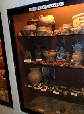 A section on Tayrona and Kogi cuture in the museum.