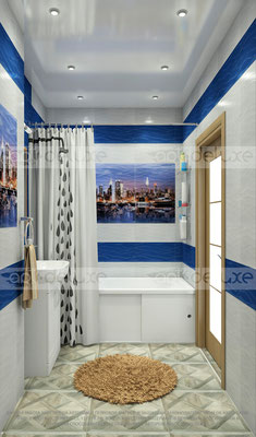 дизайн ванной комнаты Уралкерамика (Uralceramica) "Нью Йорк"