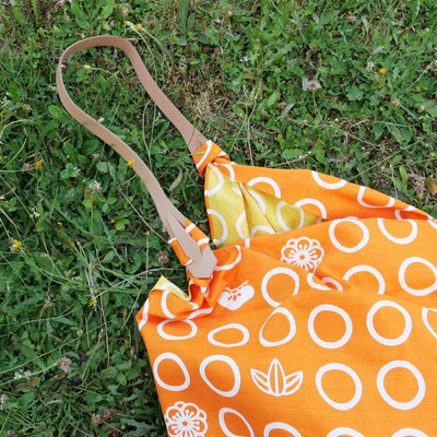 Anse de Miyako en cuir spéciale pour Furoshiki couleur sable