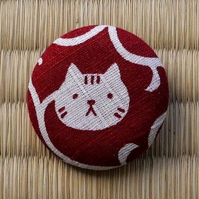 Broche chat rouge n°1