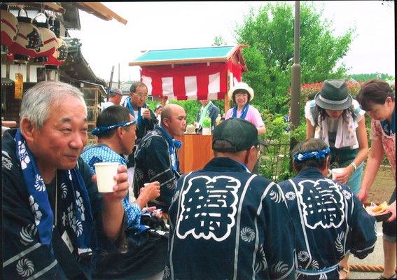 屋台引き廻し。これがお楽しみ！