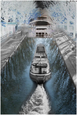 Deux prises de vue, montage et divers traitements pour l'exposition "Correspondance"2017 - Société d'Art de Corbeil-Essonnes et association Arimage