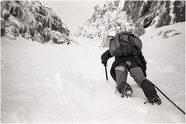 Couloir en Y, Aiguille d'Argentière